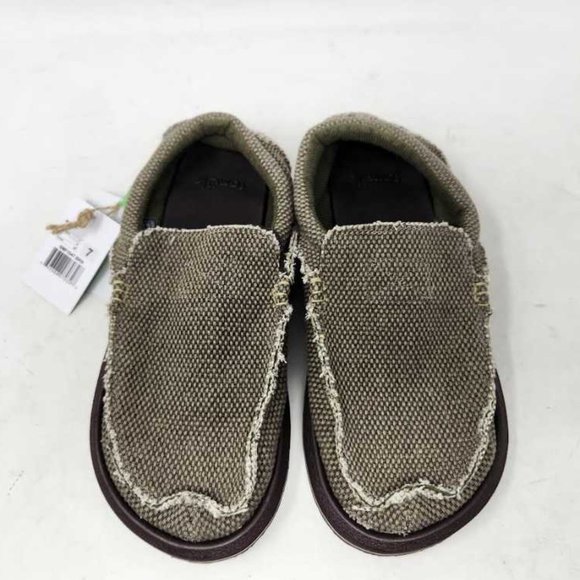 New men\'s 7 Sanuk  Chiba brown slip on shoes main image 5